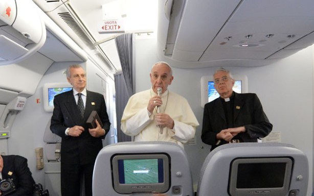homilia papa no avião